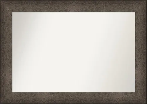 Vista 80 de Amanti Art Espejo de pared personalizado no biselado (25 x 25 pulgadas), marco de bronce acentuado, varios tamaños personalizados, espejo de baño