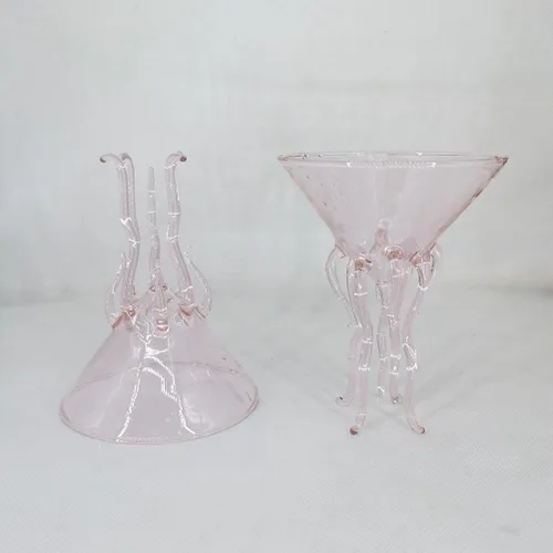 Vista 6 de GAOGAO Vaso de Martini de Pulpo Herramientas de Vaso de Bar de Cóctel Creativo (2 Transparentes)