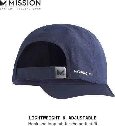 Vista 5 de MISSION Cooling Performance Hat - Unisex Baseball Cap for Men and Women - Instant-Cooling Fabric, Adjustable Fit