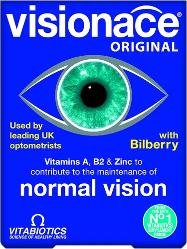 Vista 2 de Vitabiotics Visionace Original - Multivitamínico nutricional para visión normal Vitaminas A, B2 y Zinc - 30 Tabletas