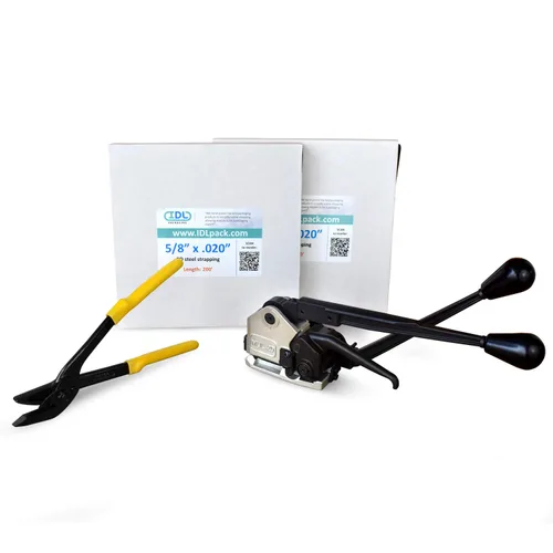 Vista 27 de IDL Packaging Ultimate Kit de flejado de acero de 1/2 pulgada x 200 pies, resistencia a la rotura de 1100 libras - Herramienta de combinación 3