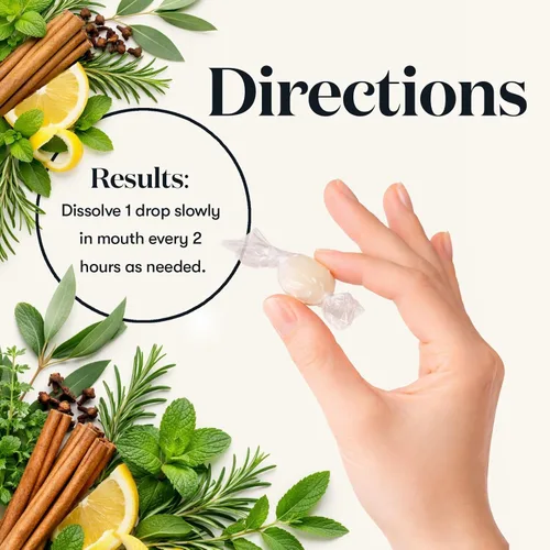 Vista 5 de Young Living Thieves - Gotas para la tos con infusión de aceite esencial 30 gotas Calma la garganta y refresca el aliento Mezcla natural