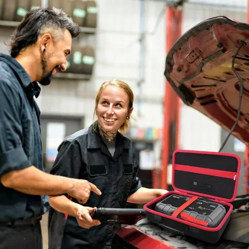 Vista 9 de Funda de almacenamiento de protección compatible con NOCO Boost GB150 / X GBX155 UltraSafe Jump Starter batería de litio y accesorios