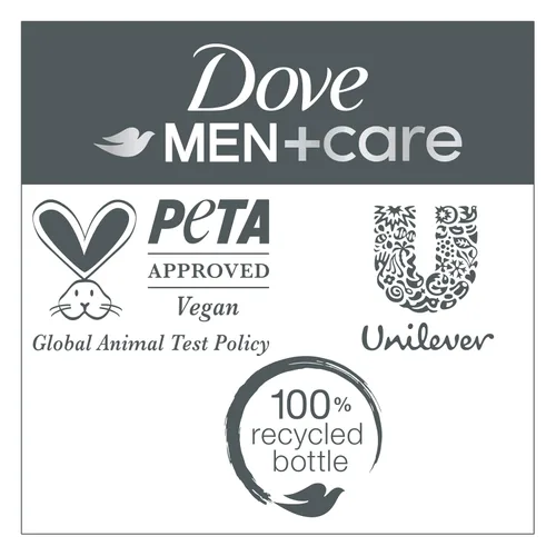 Vista 7 de DOVE MEN + CARE Champú 1 unidad Fresh + Clean para refrescar y fortalecer el cabello, con mentol, 28 fl oz