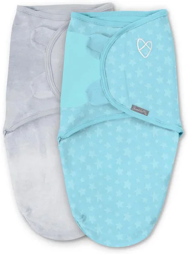 Vista 23 de SwaddleMe - Manta original para bebé, talla S/M, de 0 a 3 meses, paquete de 5 (diseño de amapolas bonitas)