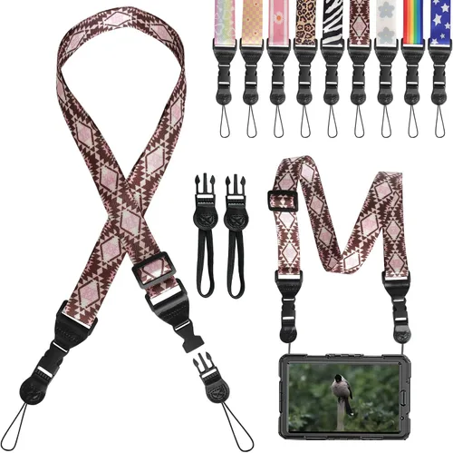 Vista 29 de Correa de hombro ajustable Gowjaw: Correa de nylon cómoda para iPad/Samsung Tablet con lanyard para el cuello, funda para iPad/cámara/binoculares