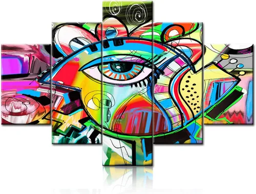 Vista 20 de Tumovo Music - 5 piezas pintura sobre lienzo