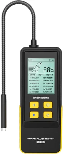 AS502 Probador digital de líquido de frenos con detección de impulso, analizador de humedad profesional para DOT3/DOT4/DOT5.1 y modo experto de más