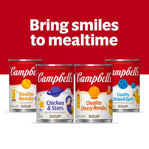 Vista 7 de Campbell's Sopa condensada para niños, sopa de pollo y estrellas, 10.5 onzas (paquete de 4)