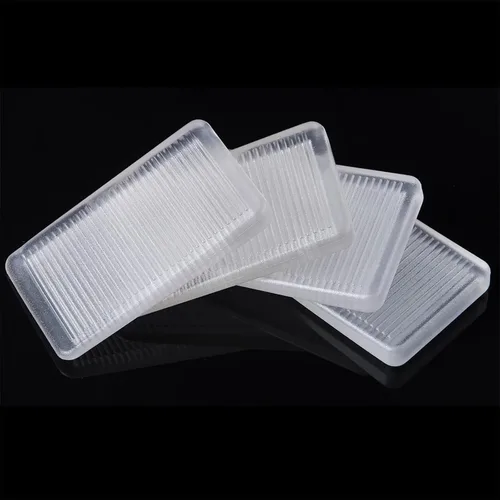 ZZRANYE 4 Piezas de Cuñas de Mesa de Goma Transparente, Cuña de Nivel para Mejora del Hogar, Cuñas de Mesa, Cuñas de Cama, Cuñas de Inodoro, Cuñas