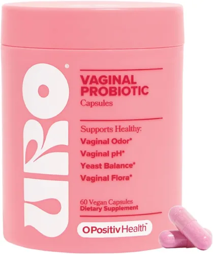 O Positiv URO - Probióticos vaginales para mujeres, equilibrio de pH con prebióticos y Lactobacillus, suplemento de salud vaginal, promueve el olor