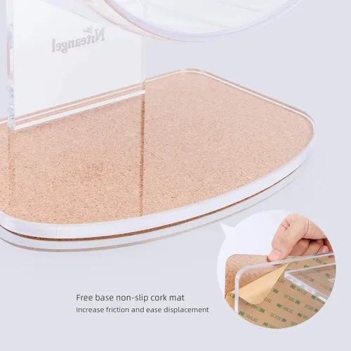 Vista 9 de Niteangel Ruedas de ejercicio súper silenciosas para hámster: ruedas giratorias silenciosas para hámster con soporte ajustable para hámsters, Verde