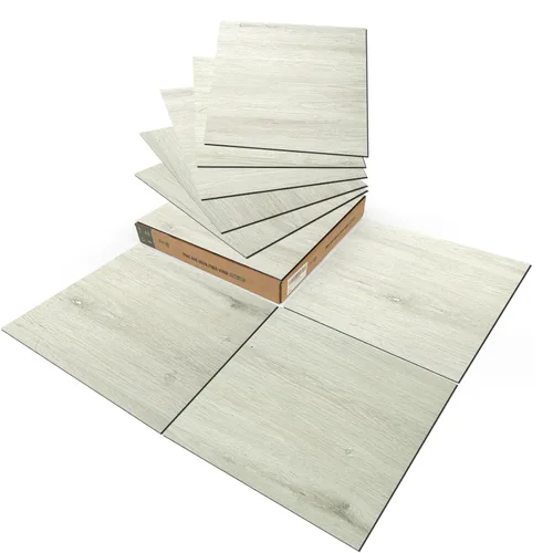 Vista 9 de Art3d Azulejos de vinilo para pegar y desprender 30 unidades 30 x 30 cm, Suelos autoadhesivos impermeables con aspecto de tablones de madera