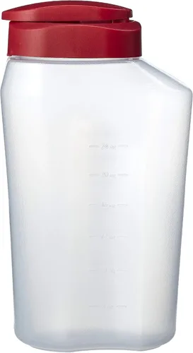 GoodCook Botella de 1 cuarto de galón: jarra mezcladora sin BPA con tapa, cierre a presión, tapa fácil de verter, recipientes de bebidas para