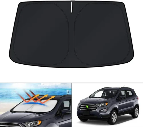 Vista 219 de KUST Parasol para parabrisas para Volkswagen VW ID.4 2021-2025 2026, accesorios para ventana, protector plegable, bloquea los rayos UV, mantiene