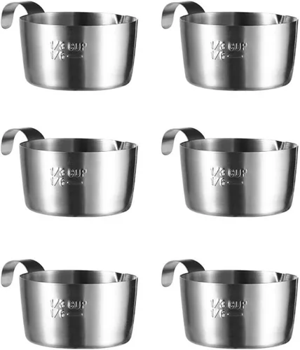 Vista 9 de Taza de salsa de acero inoxidable de 2.8 onzas, tazas de salsa de tomate para condimentos, mini platillos individuales, cuencos redondos, platos