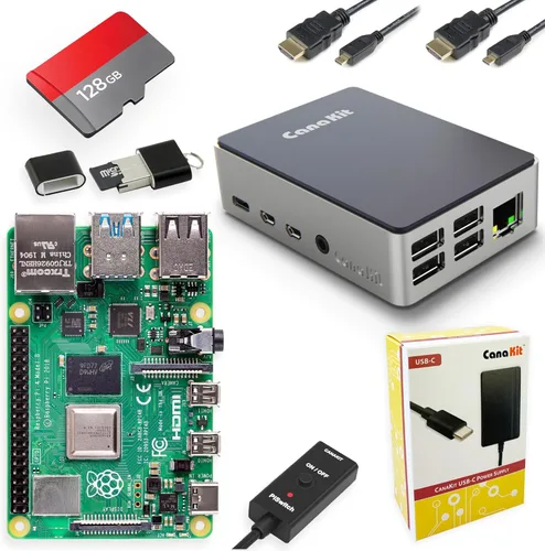 CanaKit Raspberry Pi 4 Extreme Kit - Edición Aluminio (8GB RAM)