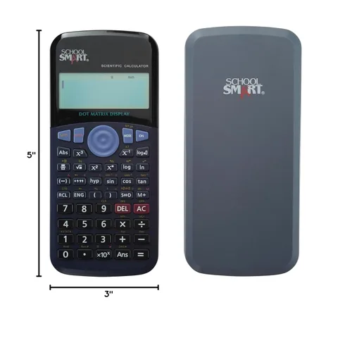 Vista 10 de School Smart CS-209 Calculadora científica de dígitos con pantalla digital extragrande, negro