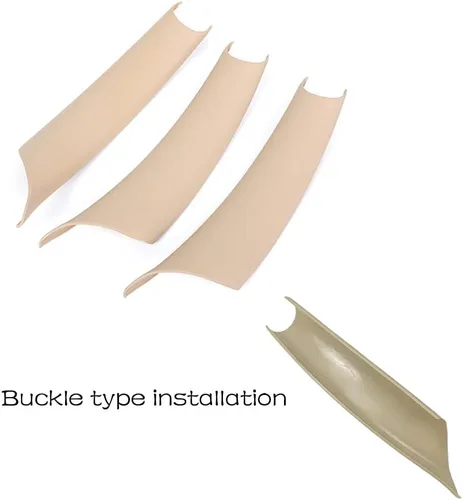 Vista 3 de TKREENO Cubierta de manija de puerta de automóvil para BMW X5 X6 E70 E71 2007-2013 manijas de puerta interior accesorios de decoración