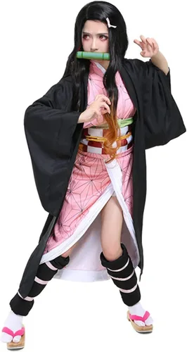 Vista 6 de iirukaa Demon Slaye - Disfraz de anime Kimetsu no Yaiba para Halloween