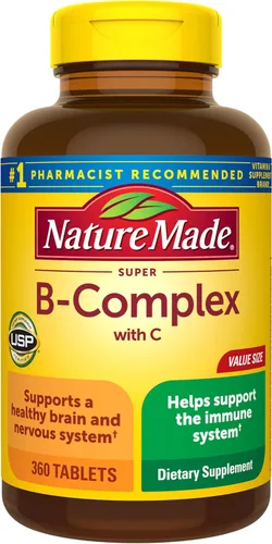 Vista 11 de Nature Made Complejo Súper B con Vitamina C y ácido fólico, suplemento dietético para el apoyo de la energía celular, 60 tabletas, suministro de 60