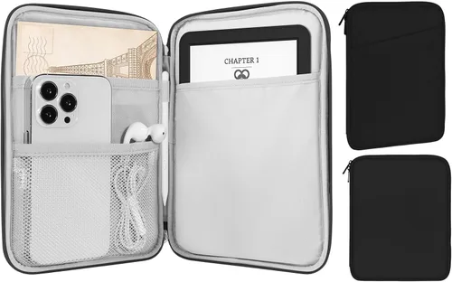 MoKo Bolsa de manga para eReader de 6-7 pulgadas para ereader Colorsoft Signature Edition, totalmente nuevo 6 pulgadas ereader 11ª generación Negro