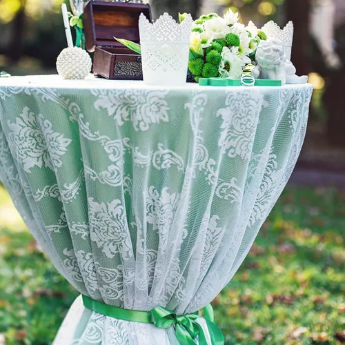 Vista 7 de LIUYAXI 2 Rollos de Cinta de Satén de Doble Cara Verde y Bosque, Total 50 Yardas, 3/8 Pulgadas x 25 Yardas Continuas Cada Rollo, Cinta