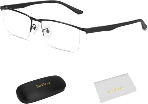 SooGree Blue Light Blocking Multifocus Progressive Reading Glasses Bifocal Far and Near Dual Purpose for Men Reading Glasses