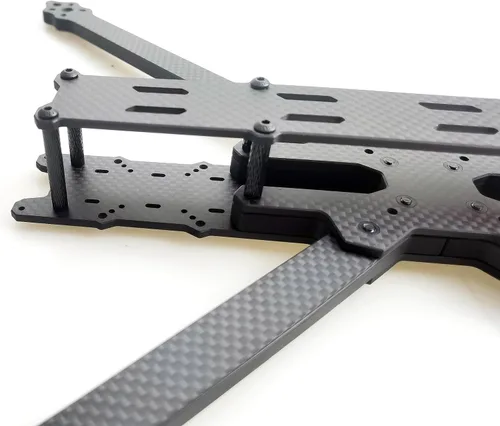 Vista 3 de QWinOut XL10 V6 16.535 in distancia entre ejes Kit de marco RC Rack 10 pulgadas para DIY Racer Drone (sin impresión 3D)