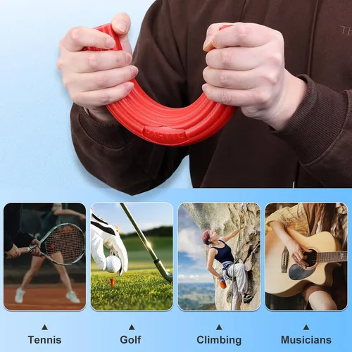 Vista 4 de Flexible Resistance Bar for Physical Therapy, Resistance Exercise Twisting Bar for Tennis Elbow, Tendonitis Pain Relief & Grip Strength Improve