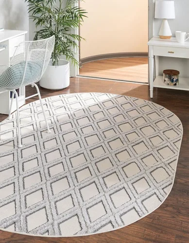 Vista 13 de Unique Loom Arlo Collection - Alfombra Derek (rectangular, 2 pies 0 pulgadas x 3 pies 0 pulgadas, carbón/marfil)