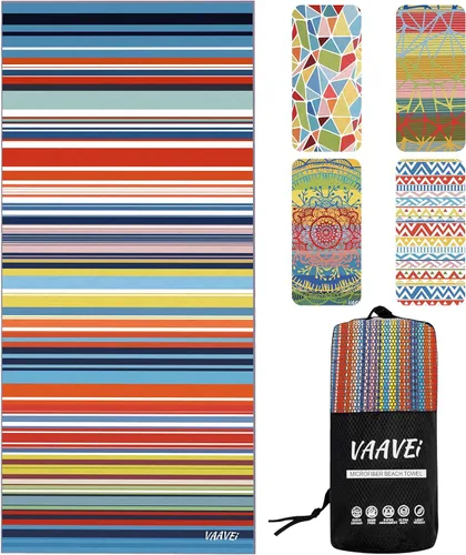 Vista 10 de Toalla de playa - Secado rápido y absorbente - Toalla de microfibra ligera y compacta (Mandala)