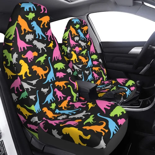 Vista 24 de Fundas de Asientos de Coche de Sirena Negra Juego Completo Delanteros y Traseros Banco Dividido Protección Protectores de Asientos de Auto Fundas