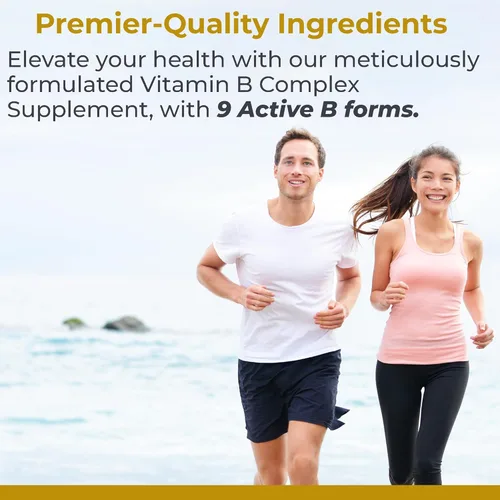 Vista 3 de Premier Research Labs Complete B - Suplemento complejo de vitamina B para una salud óptima Suplemento de vitamina B con biotina 9 vitaminas B