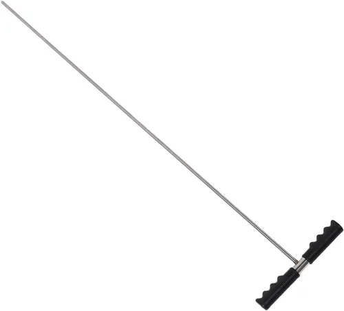 Vista 7 de Stainless Steel Soil Probe, 32-48 Inch Adjustable Ground Rod Tool with T - Handle, Practical Pipe Probe for Septic Tank Underground Pipes