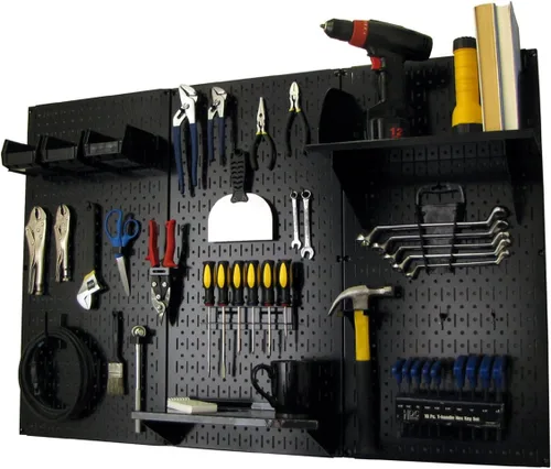 Organizador de herramienta control de pared 30-wrk-400wb estándar panel perforado mesa de trabajo de metal, 30-WRK-400 BB