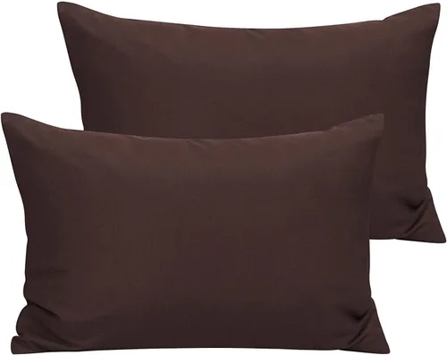 Vista 9 de Juego de 2 fundas de almohada de viaje de 12 x 16 pulgadas, 500 hilos, algodón egipcio, con cierre de cremallera, 100% algodón egipcio