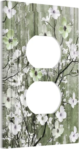 Vista 40 de Cubiertas de Placa de Pared Dúplex Individual Bosque Otoñal Hojas de Arce, Cubierta de Interruptor de Luz 1 Gang, Placa de Salida Decorativa