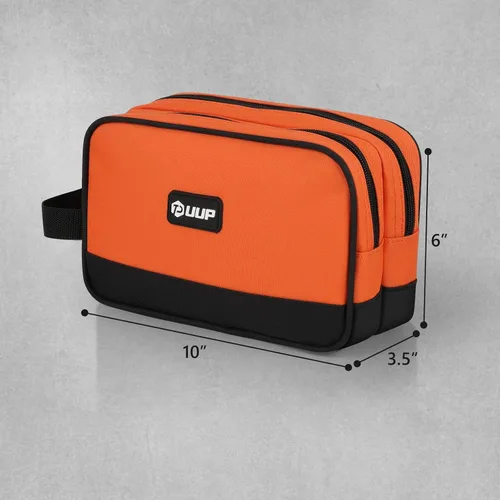 Vista 2 de Bolsa de herramientas UUP de 10 pulgadas, bolsa de herramientas con cremallera de dos compartimentos resistente, bolsa de herramientas de utilidad