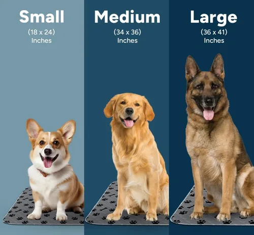 Vista 7 de Almohadilla lavable para orina de perros, 100% a prueba de fugas, (18 x 24 pulgadas, paquete de 1) almohadilla reutilizable para mascotas