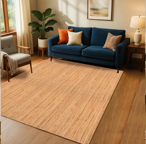 Vista 15 de Hausattire Alfombra Trenzada Bohemia de 2'x3' - Multicolor, Alfombras Pequeñas de Yute y Algodón Estilo Granja para Entrada, Sala