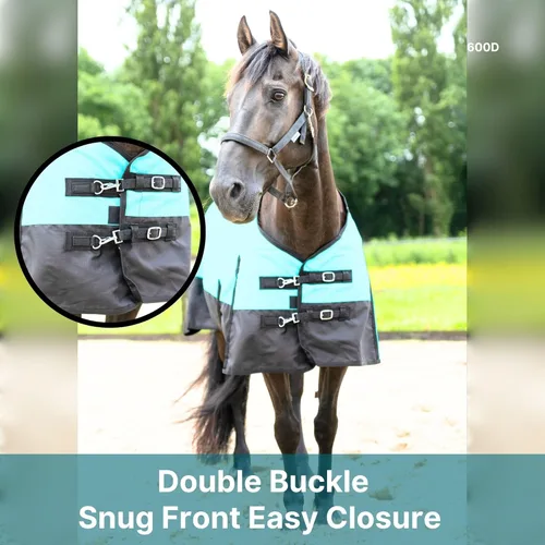 Vista 5 de Resistance Lámina ligera de 600 denier, sin relleno, resistente al agua y transpirable para lluvia de caballos