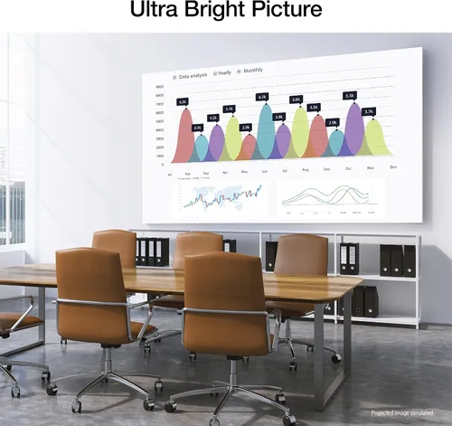 Vista 2 de Epson EpiqVision Flex CO-FH02 Full HD 1080p Proyector portátil de transmisión inteligente, 3 chips 3LCD, 3.000 lúmenes de color/brillo blanco