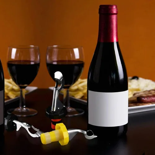 Vista 4 de Tapones de silicona para vino, 10 unidades, tapones de botella de bebida manual, reutilizables, a prueba de fugas, botella de vino, cierre