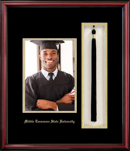 Vista 14 de Campus Images NCAA unisex 5x7 Portrait with Tassel Box Petite Cherry 2-Cereza