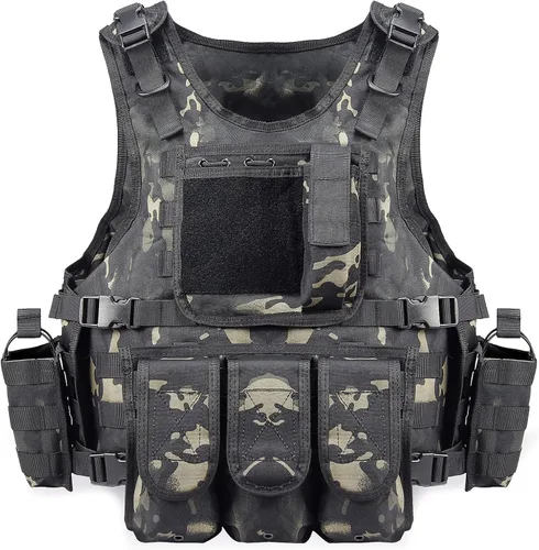Vista 8 de vAv YAKEDA Chaleco táctico Airsoft para hombre