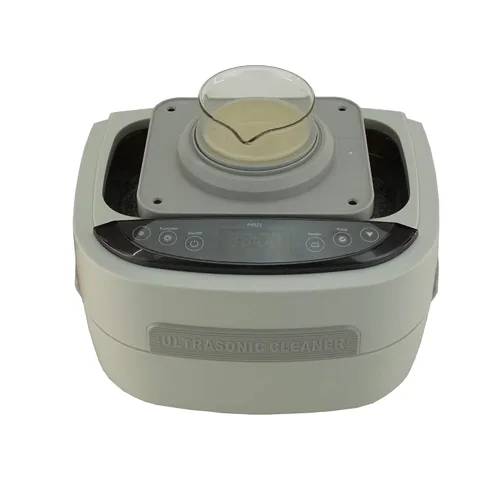 iSonic Limpiador ultrasónico P4821, 2.6Qt/2.5 L, transductor de pila ultrasónico de 60 W, con 16.9 fl oz de soporte para vaso de precipitado