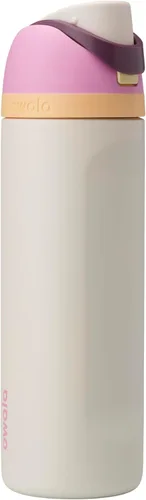 Vista 57 de Owala FreeSip - Botella de agua aislada de acero inoxidable con popote para deportes y viajes, sin BPA, 24 onzas, marea brumosa