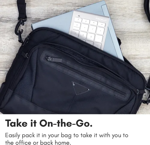 Vista 6 de Macally Teclado numérico USB C con cable, teclado numérico tipo C para laptop, Apple Mac iMac MacBook Pro/Air, iPad, PC con Windows o computadora