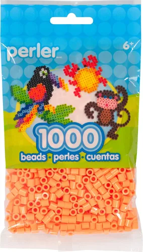 Perler 80-15213 Cuentas fusibles para manualidades, 1000 piezas, naranja albaricoque